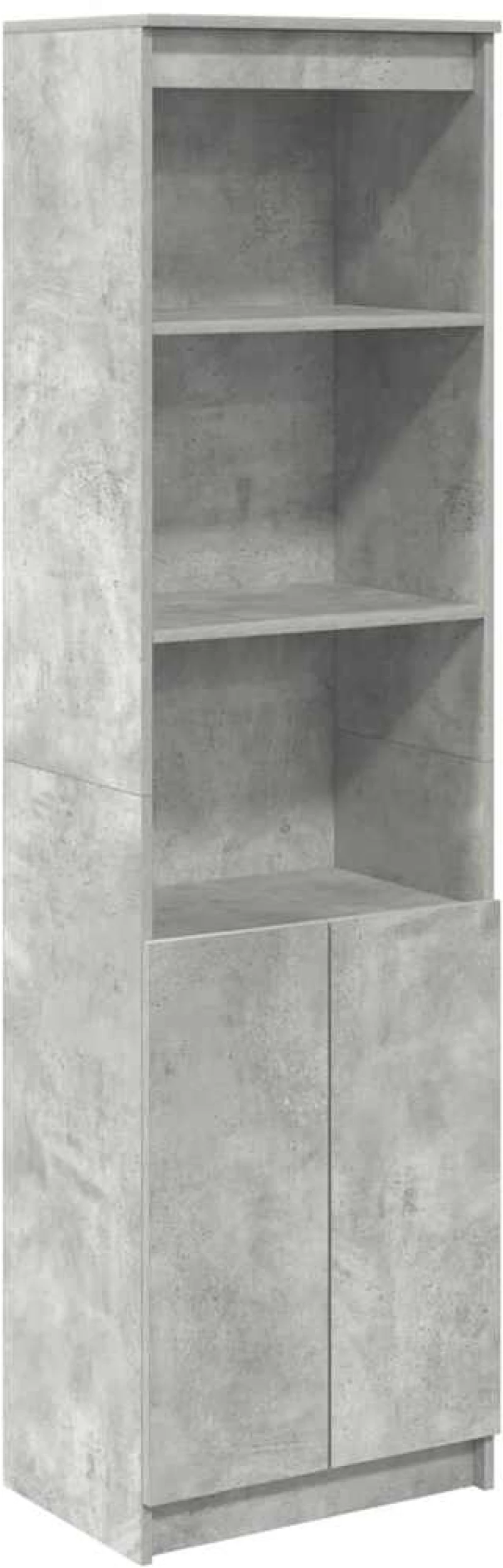 vidaXL Ντουλάπι Γκρι Σκυροδέματος 50x35x180 εκ. από Επεξεργασμένο Ξύλο
