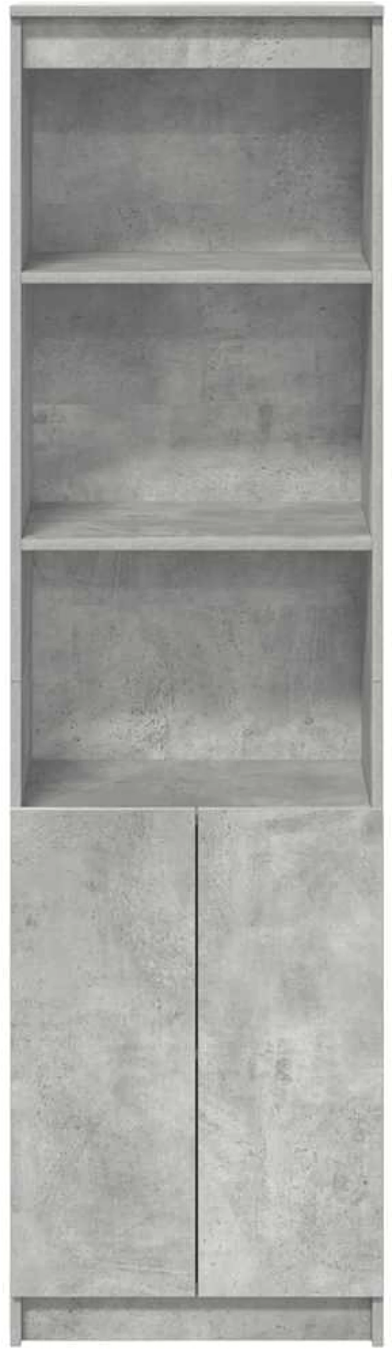 vidaXL Ντουλάπι Γκρι Σκυροδέματος 50x35x180 εκ. από Επεξεργασμένο Ξύλο