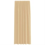 vidaXL Κουρτίνες Voile με βρόχους 2 τεμάχια Άμμος 140x245 cm