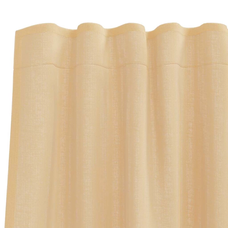 vidaXL Κουρτίνες Voile με βρόχους 2 τεμάχια Άμμος 140x245 cm