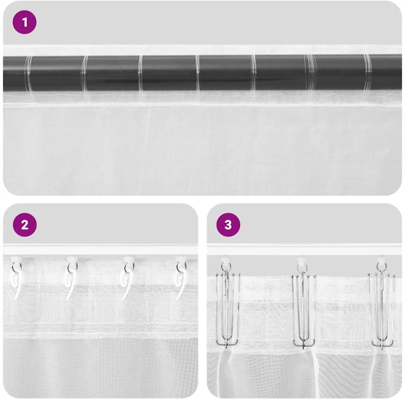 vidaXL Κουρτίνες Voile με βρόχους 2 τεμάχια Άμμος 140x245 cm