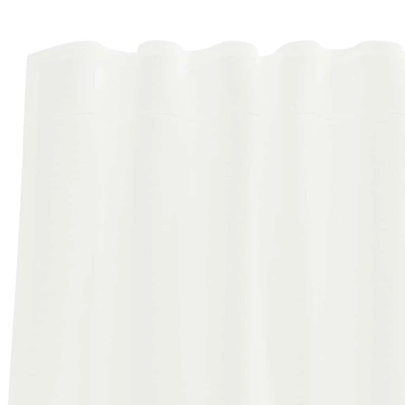 vidaXL Κουρτίνες Voile με βρόχους 2 τεμάχια Λευκό 140x175 cm