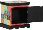 vidaXL Κομοδίνο 2 τεμάχια Πολύχρωμο 40x35x45 cm Στερεό ξύλο Mango