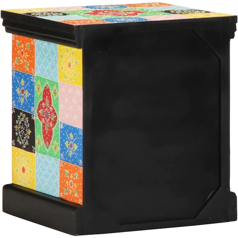 vidaXL Κομοδίνο 2 τεμάχια Πολύχρωμο 40x35x45 cm Στερεό ξύλο Mango