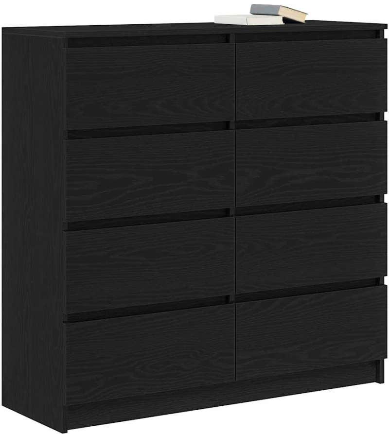 vidaXL Ντουλάπι Μαύρη βελανιδιά 100x35x99 εκ. Κατασκευασμένο ξύλο