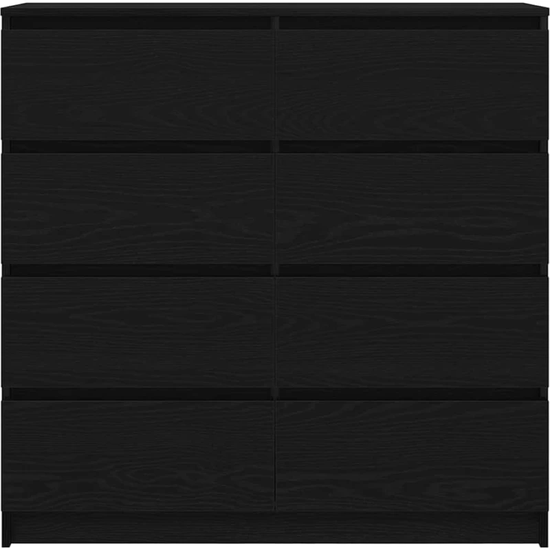 vidaXL Ντουλάπι Μαύρη βελανιδιά 100x35x99 εκ. Κατασκευασμένο ξύλο