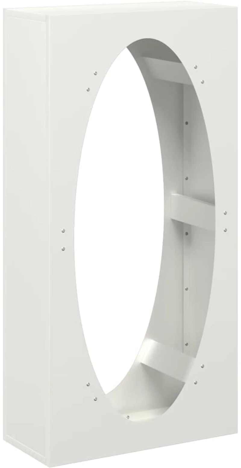 vidaXL Ράφι Καυσόξυλων Λευκό 50x23x100 εκ. Χάλυβας ψυχρής έλασης