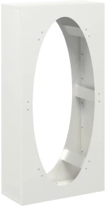 vidaXL Ράφι Καυσόξυλων Λευκό 50x23x100 εκ. Χάλυβας ψυχρής έλασης