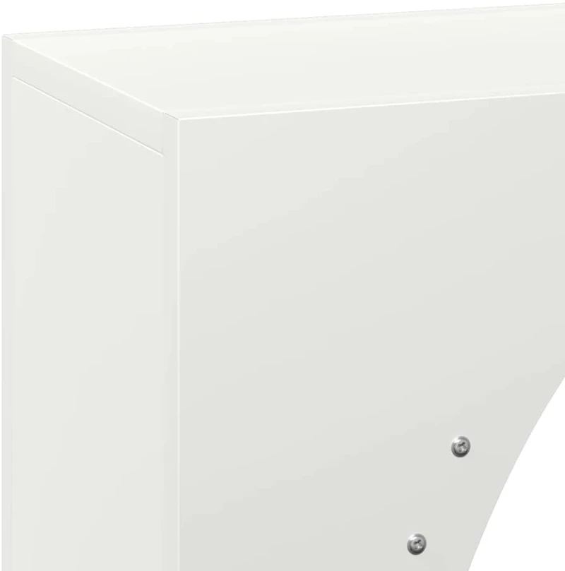 vidaXL Ράφι Καυσόξυλων Λευκό 50x23x100 εκ. Χάλυβας ψυχρής έλασης