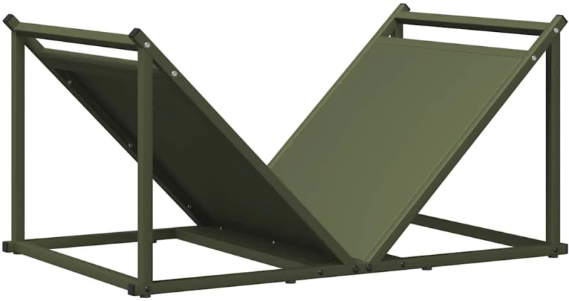 vidaXL Ράφι Καυσόξυλων 70x43x34,5 εκ. Χάλυβας ψυχρής έλασης