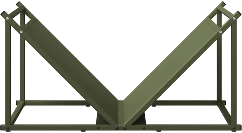 vidaXL Ράφι Καυσόξυλων 70x43x34,5 εκ. Χάλυβας ψυχρής έλασης