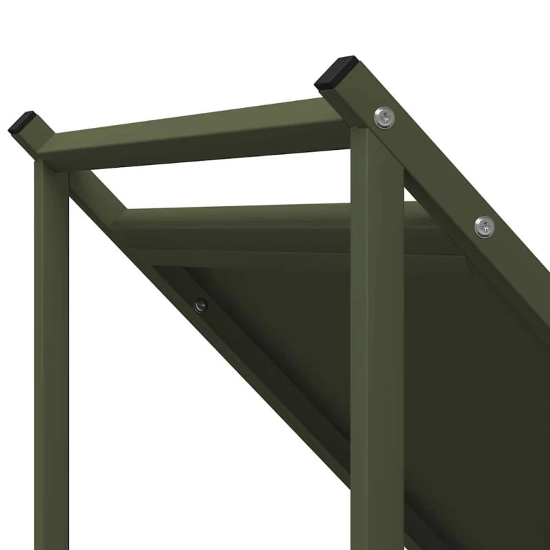 vidaXL Ράφι Καυσόξυλων 70x43x34,5 εκ. Χάλυβας ψυχρής έλασης
