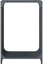vidaXL Ράφι Καυσόξυλων Ανθρακί 44x28x65 εκ. Χάλυβας ψυχρής έλασης