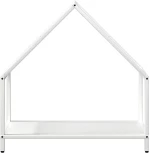 vidaXL Ράφι για καυσόξυλα Λευκό 60x25x60 cm Ατσάλι ψυχρής έλασης