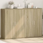 vidaXL Βοηθητικά Ντουλάπια 2 τεμ. Sonoma Δρυς 60x31x84 εκ. Επεξ. Ξύλο