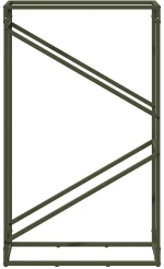 vidaXL Ράφι για καυσόξυλα Ελαιοπράσινο 60x25x100 εκ.