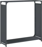 vidaXL Ράφι για καυσόξυλα Ανθρακί 90x28x90 cm Ατσάλι ψυχρής έλασης