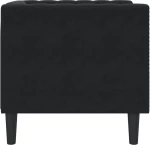 vidaXL Πολυθρόνα Chesterfield Μαύρο Βελούδινη