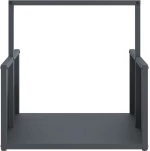 vidaXL Ράφι Καυσόξυλων Ανθρακί 40x40x40 εκ. Χάλυβας ψυχρής έλασης