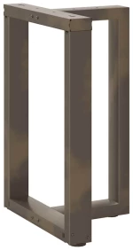 vidaXL Πόδια τραπεζαρίας σε σχήμα T 2 τεμ. 60x35x(72-73)εκ. Ατσάλι