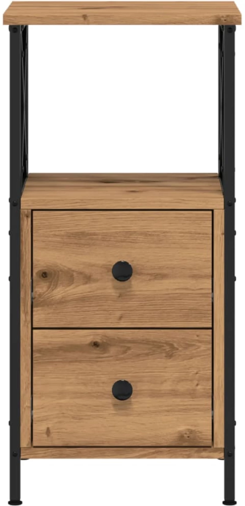 vidaXL Κομοδίνα 2 τεμ Artisan Oak 34x35,5x70 cm Κατασκευασμένο ξύλο