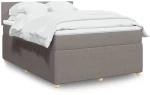 vidaXL Κρεβάτι Boxspring με Στρώμα Taupe 160x200 εκ. Υφασμάτινο