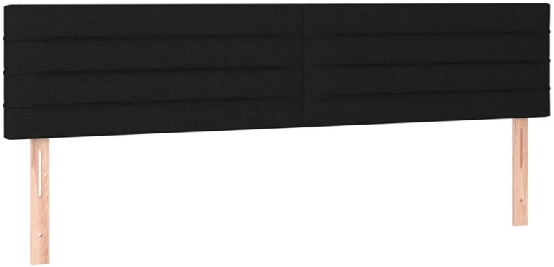 vidaXL Κρεβάτι Boxspring με Στρώμα Μαύρο 160x200 εκ. Υφασμάτινο