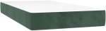 vidaXL Κρεβάτι Boxspring με Στρώμα Σκούρο Πράσινο 80x200 εκ. Βελούδινο