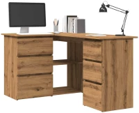 vidaXL Γωνιακό γραφείο Artisan Oak 145x100x76 cm Κατασκευασμένο ξύλο