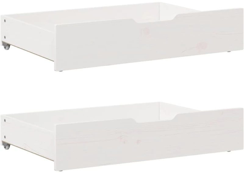 vidaXL Σκελετός Κρεβ. Χωρίς Στρώμα Λευκό 200x200 εκ Μασίφ Πεύκο