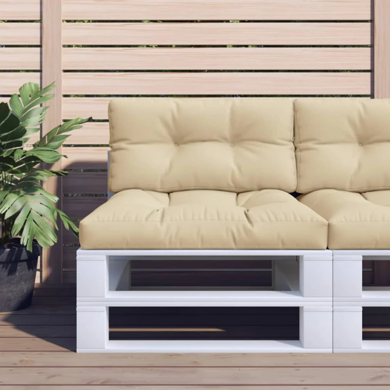vidaXL Μαξιλάρι Παλέτας Μπεζ 70 x 40 x 12 εκ. Υφασμάτινο