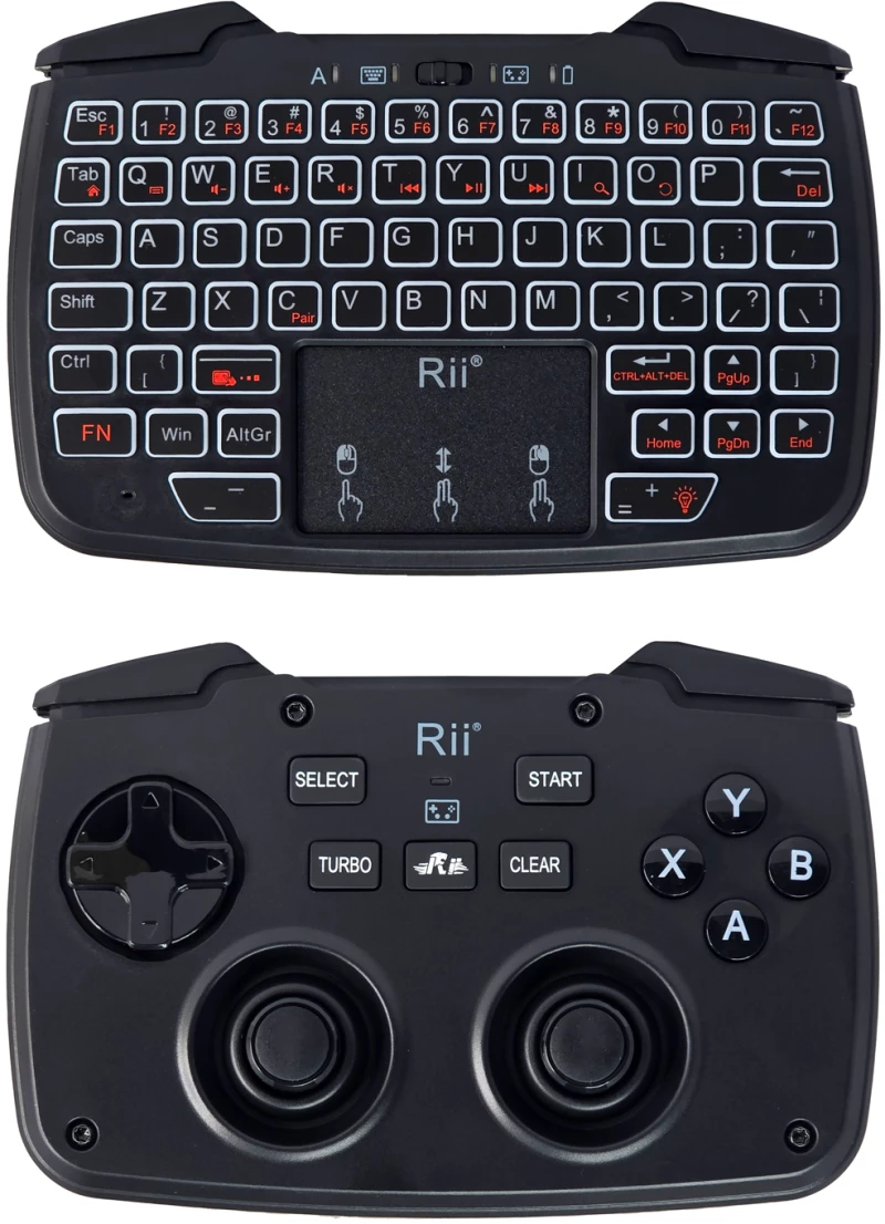 RIITEK ασύρματο gamepad & πληκτρολόγιο RK707  backlit  2.4GHz  μαύρο