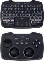 RIITEK ασύρματο gamepad & πληκτρολόγιο RK707  backlit  2.4GHz  μαύρο