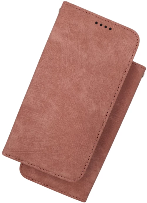 Naxius Case Book Magnet Rose Gold XiaoMi RedMi 13C_Mi Poco C65 Naxius