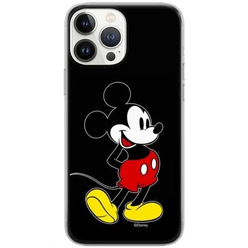 Disney Case Apple iPhone 15 Pro Mickey Full Print Smiley Black
