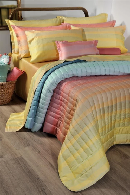 Κουβερλί Down Town Primo S-861 Burano Yellow - Μονό 170x240