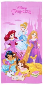 Πετσέτα Θαλάσσης Quick Dry Disney Home Princess 73 70X140 Pink 100% Microfiber - -
