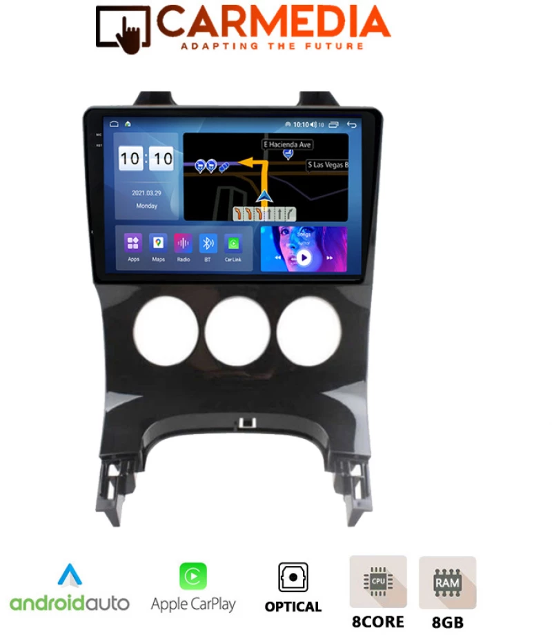 CARMEDIA CMDU8095-13 PRO PLUS TABLET 9.5'' OEM PEUGEOT 3008 2008-2016 A/C