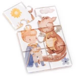 Μπομπονιέρα βάπτισης Puzzle από Plexiglass πρίγκιππα 23122 πακέτο 30 τμχ.
