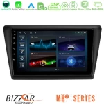 Bizzar m8² Series 8core Android14 4+32gb  Skoda Rapid 2013-2017 Navigation Multimedia Tablet 9" με Carplay & Android Auto u-m82-Sk1067