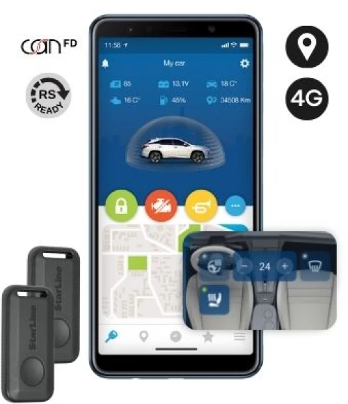 StarLine S9-2-GPS-4G GEN7 Συναγερμός αυτοκινήτου με GPS