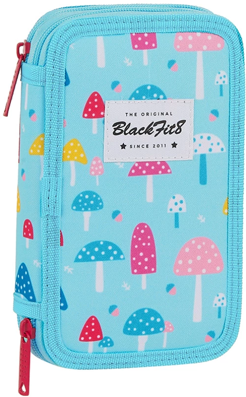 Safta 442043854 Blackfit8 Mushrooms, Κασετίνα, Ύφασμα, Τυρκουάζ
