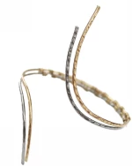 Kostibas 1512-701XA, Βραχιόλι, Μεταλλικό, ΤΕ, Ασημί/Χρυσό