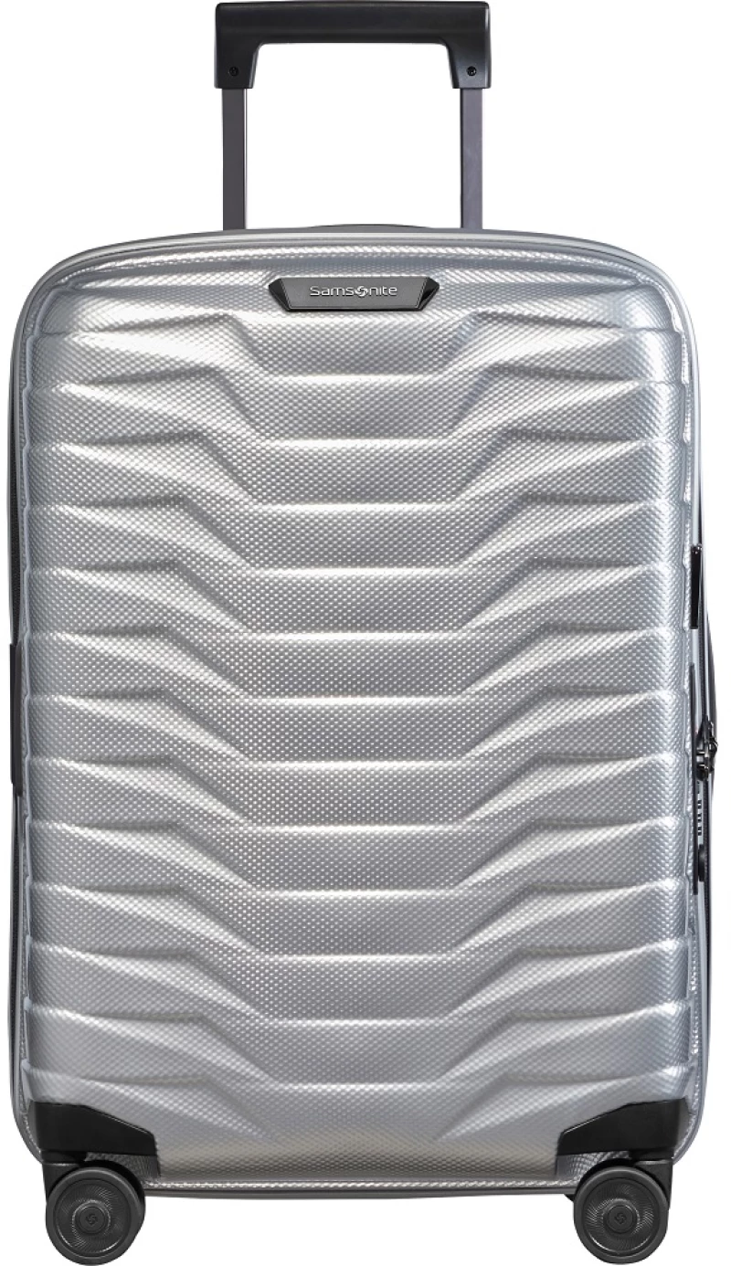 Samsonite 140087-1776 Proxis, Πολυπροπυλένιο, Μικρή/Καμπίνας 55CM, Ασημί