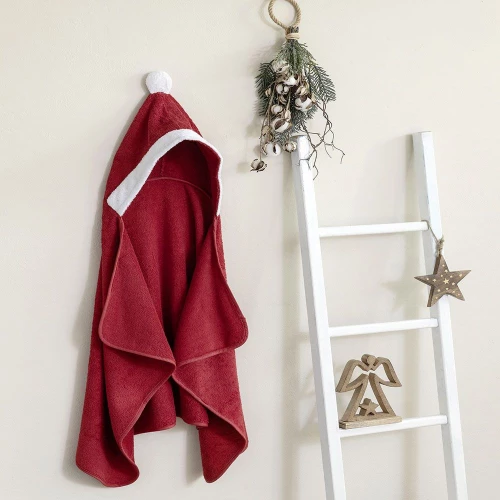 Κάπα Βρεφική Santa Claus Red Nima