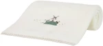 Κουβέρτα Βρεφική Farm Baby White-Mint Nima Αγκαλιάς 80X110cm Πολυέστερ