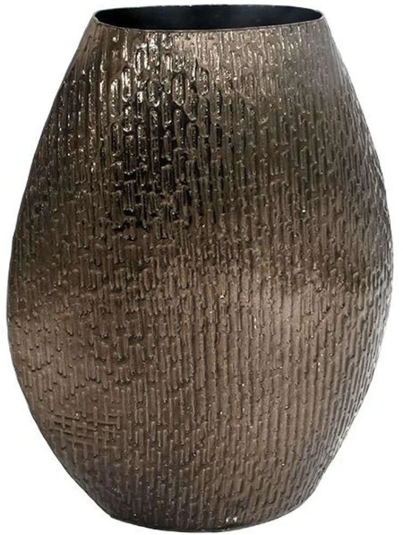 Βάζο Μεταλλικό 939-124-040 26x11x32cm Silver Μέταλλο