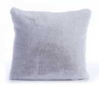 Μαξιλάρι Διακοσμητικό (Με Γέμιση) Rabbit Fur Warmer Silver Nef-Nef Homeware 45X45 Πολυέστερ