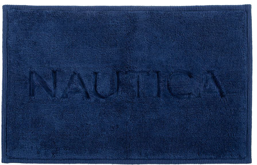 Ταπέτο Μπάνιου Nau Coast True Navy Nef-Nef Homeware 50 X 80 100% Βαμβάκι
