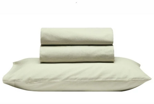 Σεντόνι Essential 10 Light Green Kentia Μονό 160x270cm 100% Πενιέ Βαμβάκι